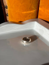 Load image into Gallery viewer, Etched Sterling Silver Donut Band Size 5.75
