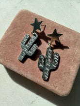 Load image into Gallery viewer, Vintage Mexico Cactus Star Earrings
