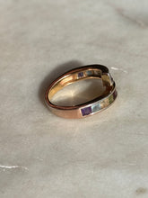 Load image into Gallery viewer, Bypass Multi-Gemstone Gold Vermeil Ring Size 7.25
