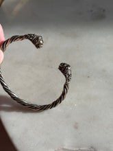 Load image into Gallery viewer, Lion Head Viking Sterling Cuff Bracelet
