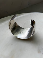 Load image into Gallery viewer, Vintage Solid Sterling Silver Thick Width Cuff Bracelet
