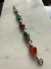 Load image into Gallery viewer, Scottish Agate Sterling Silver Bracelet 7.25”
