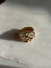 Load image into Gallery viewer, Multicolor Gold Vermeil Ring Size 10
