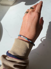 Load image into Gallery viewer, Enamel Sterling Silver Bangle 7”
