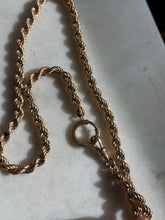 Load image into Gallery viewer, Vintage 1/20 12k Gold Filled Rope Chain 25”
