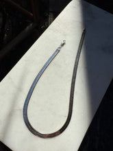 Load image into Gallery viewer, Two-Tone Reversible Sterling Silver Gold Vermeil Herringbone Chain 15.5”
