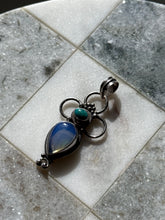 Load image into Gallery viewer, Moonstone &amp; Turquoise Sterling Silver Pendant
