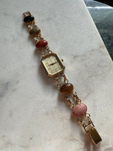 Load image into Gallery viewer, Vintage Gold Plated Scarab Beetle Watch 5.5”
