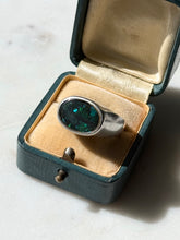 Load image into Gallery viewer, Vintage Opal Dublet Sterling Silver Ring Size 8.25
