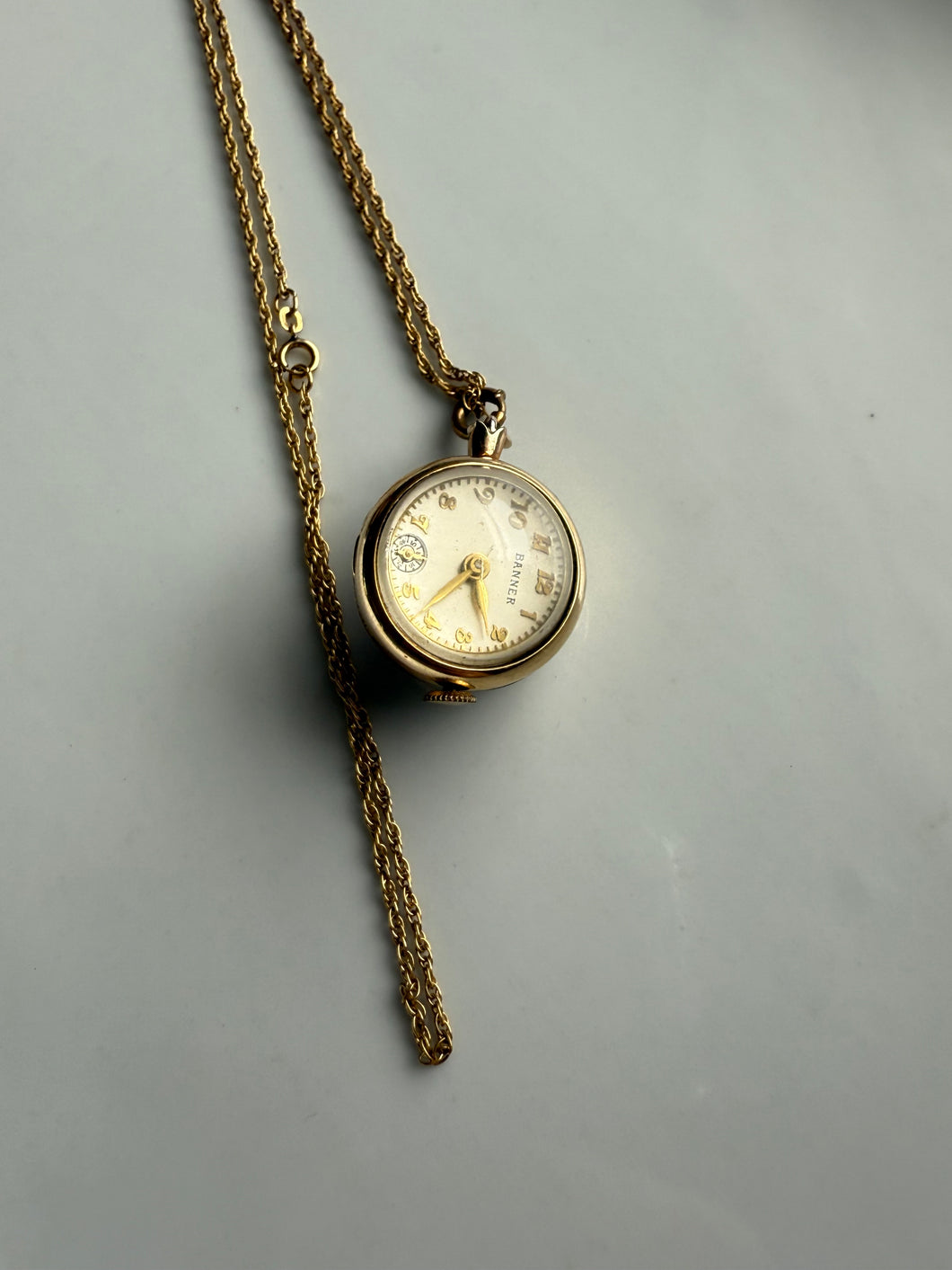 Gold Fill Watch Necklace