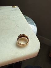 Load image into Gallery viewer, Gold Vermeil X Ring Size 7.25
