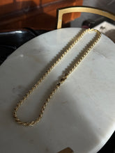 Load image into Gallery viewer, Italian Solid Gold Vermeil Rope Chain 20”
