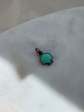 Load image into Gallery viewer, Vintage Denmark Enamel Scallop Sterling Silver Charm
