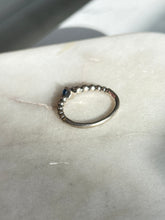 Load image into Gallery viewer, Blue Cabochon Sterling Ring Size 8
