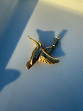 Load image into Gallery viewer, Hummingbird 14k Gold Pendant
