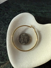 Load image into Gallery viewer, Gold Vermeil Hoop Earrings 2”
