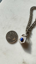 Load image into Gallery viewer, Lapis Sterling Silver Bracelet 8”

