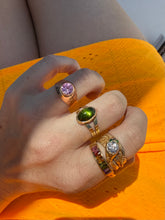 Load image into Gallery viewer, Vintage 1970s Soviet USSR Pink Sapphire 14k Gold Ring
Size 6.75
