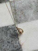Load image into Gallery viewer, Opal &amp; Diamond 14k Gold Necklace 19”
