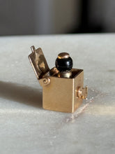 Load image into Gallery viewer, Vintage Jack in the Box Gold Charm 14k Gold
