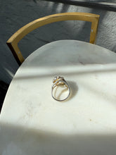 Load image into Gallery viewer, Vintage Emerald Eye Sterling Silver Panther Ring Size 6.75
