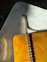Load image into Gallery viewer, Dangle Heart Gold Vermeil Bracelet 7”
