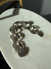 Load image into Gallery viewer, Vintage Mexico Sterling Silver Chunky Thick Width Puffy Mariner Link Bracelet
