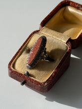 Load image into Gallery viewer, Vintage Goldstone Sterling Silver Ring Size 3.25
