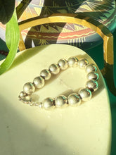Load image into Gallery viewer, Chunky Ball Chain Sterling Silver Bracelet 7.5”
