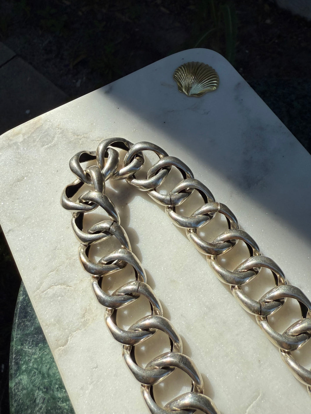 Peruzzi Chunky Sterling Silver Curb Chain 16”