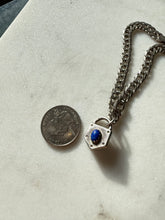 Load image into Gallery viewer, Lapis Sterling Silver Bracelet 8”
