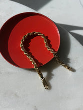 Load image into Gallery viewer, Gold Vermeil Rope Bracelet 7.5”
