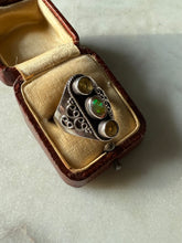 Load image into Gallery viewer, Opal &amp; Citrine Sterling Silver Ring Size 7.75
