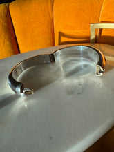 Load image into Gallery viewer, Vintage Mexico Modernist Solid Sterling Silver Multistone Bangle Bracelet
