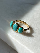 Load image into Gallery viewer, Gold Vermeil Trilogy Ring Size 8
