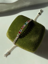 Load image into Gallery viewer, Rainbow Sterling Silver Bracelet 7”
