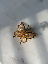 Load image into Gallery viewer, Vintage Monet Gold Plated Butterfly Pin Brooch
