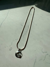 Load image into Gallery viewer, Moonstone Sterling Silver Snake Chain 16”
