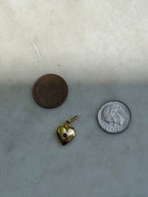 Load image into Gallery viewer, Vintage Italian Garnet 14k Gold Heart Charm
