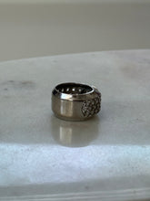 Load image into Gallery viewer, Chunky Sterling &amp; Gold Quartz Ring Size 5
