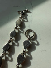 Load image into Gallery viewer, Mexico Red Enamel Heart Sterling Silver Toggle Clasp Bracelet 7.25”
