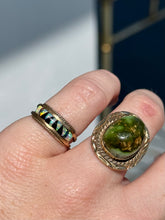 Load image into Gallery viewer, Vintage Southwestern 14k Gold Turquoise Ring Size 5.25

