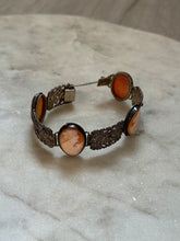Load image into Gallery viewer, Antique 800 Silver Cameo Bracelet
