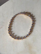 Load image into Gallery viewer, Tanzanite 14k Yellow Gold Tennis Bracelet
