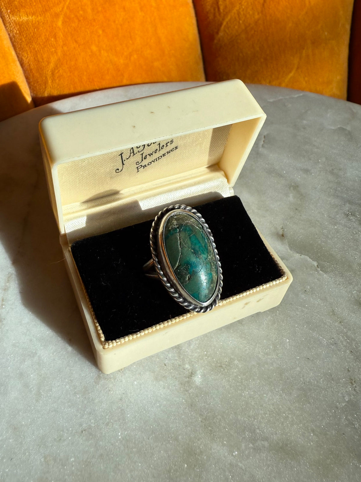Turquoise Sterling Silver Ring Size 5.25