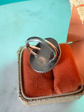 Load image into Gallery viewer, Chunky Turquoise Sterling Silver Ring Size 8
