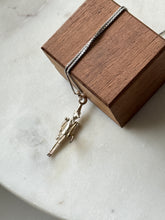 Load image into Gallery viewer, Pinocchio Marionette Puppet Sterling Silver Necklace 18”
