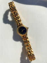 Load image into Gallery viewer, Gruen Black Face Gold Tone Vintage Watch
