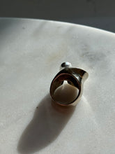 Load image into Gallery viewer, Chunky Sculptural Modernist Solid Sterling Silver Ring Size 7.5
