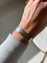 Load image into Gallery viewer, Vintage Etched Sterling Silver Bangle Bracelet
